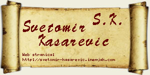 Svetomir Kašarević vizit kartica